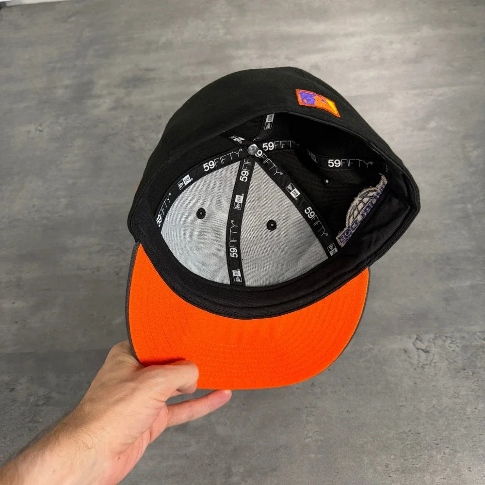 Hat Club Houston Astros New Era 7 1/8 Black Orange J Balvin Rio Solar Flare